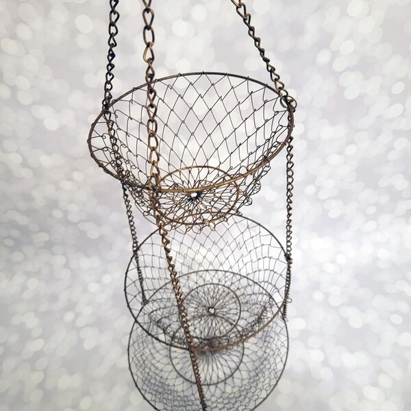 Hanging Fruit Basket Etsy