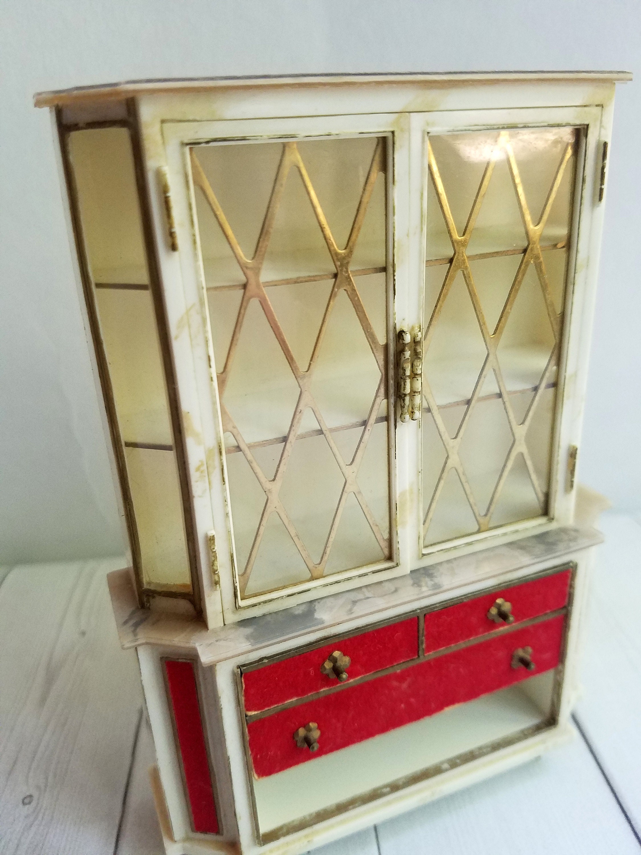 Vintage Dollhouse China Gabinete | Etsy
