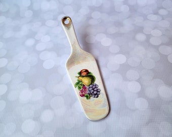 Vintage Fruit Luster Cake Server