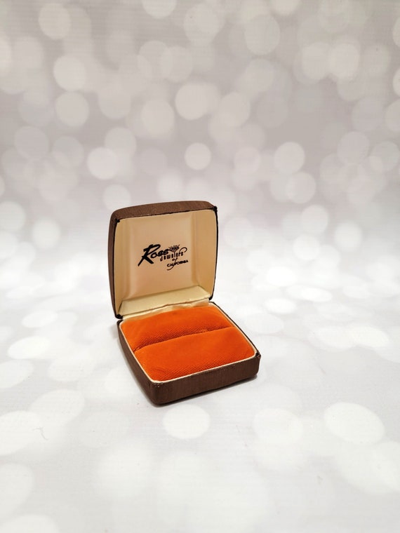 Retro Brown & Orange Ross Jewelers of California … - image 1