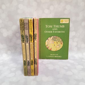 1960&#39;s Dandelion Library Fairy Tale Vintage Children&#39;s Book Two In One Sold Separately