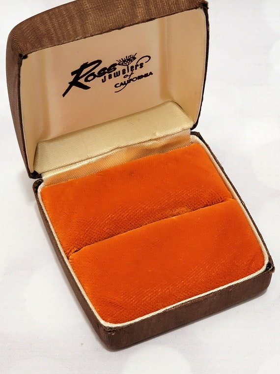 Retro Brown & Orange Ross Jewelers of California … - image 3