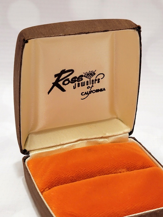 Retro Brown & Orange Ross Jewelers of California … - image 2