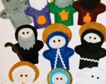 11 pc. Nativity Finger Puppets.