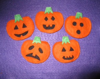 5 Little Pumpkins Finger Puppets with rhyme