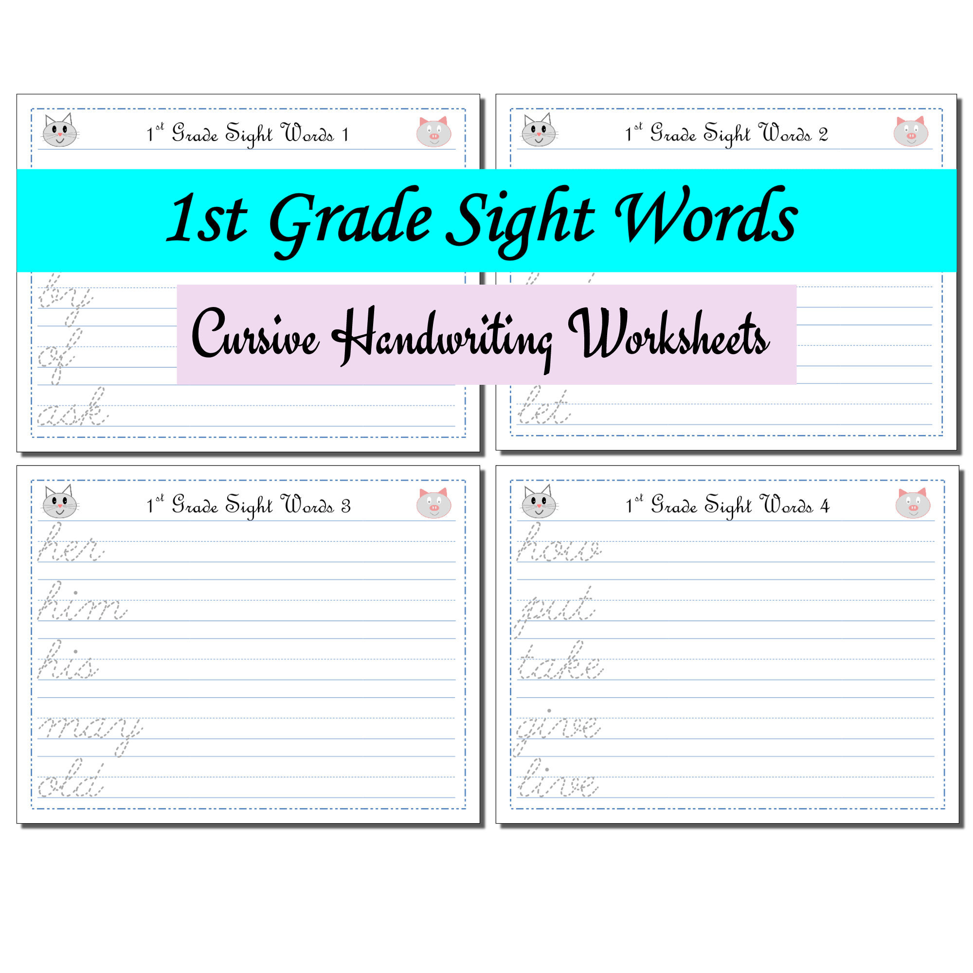 1st-grade-sight-words-cursive-handwriting-worksheets-etsy