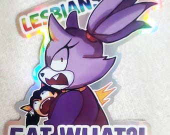 Pride Month Lesbians Sticker Blaze and Honey the Cat