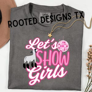 Let&#39;s Show Girls Unisex Garment-Dyed T-shirt, Show Lamb Tee - Comfort Colors Tee Options