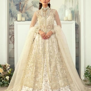 Latest Pakistani Wedding Dresses, Eid Party Dress Indian Embroidery Clothes Stitched Gown Mehndi Nikkah Maxi Suit Guest Outfit Made to Order