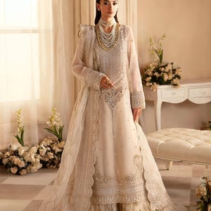 Latest Pakistani Wedding Dresses, Eid Party Dress Indian Embroidery Clothes Stitched Gown Mehndi Nikkah Maxi Suit Guest Outfit Made to Order