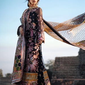 Latest Pakistani Wedding Dresses, Eid Party Dress Indian Embroidery Clothes Stitched Gharara Mehndi Nikkah kameez Suit Outfit Made to Order