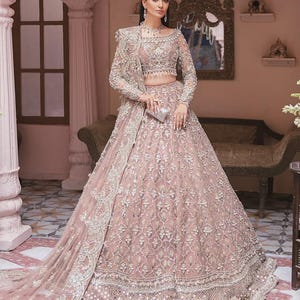 Latest Pakistani Wedding Dresses, Eid Party Dress Indian Embroided Lehnga Choli, Mehndi Nikkah Maxi Suit Guest Outfit Made to Order
