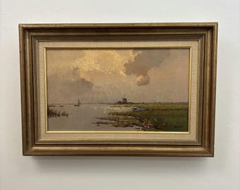 Classic Seascape Oil Painting "Sailing Boat" Elegant Artwork