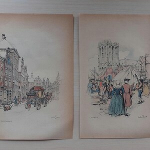 Due bellissime litografie di Anton Pieck