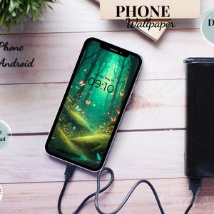 Enchanted Forest Phone Wallpapers – Set of 8 Magical Nature Backgrounds for iPhone & Android