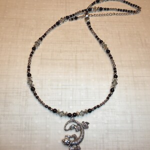 Antique Silver Lizard Necklace