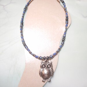 Antique Silver Owl Ankle Bracelet