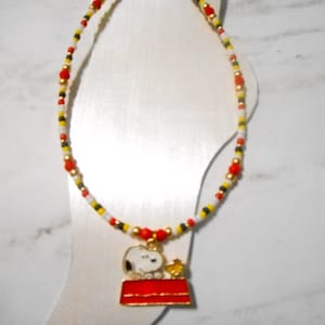 Cute Snoopy On doghouse Charm Ankle Bracelet