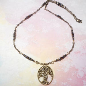Antique Bronze Celtic Tree Of Life Necklace