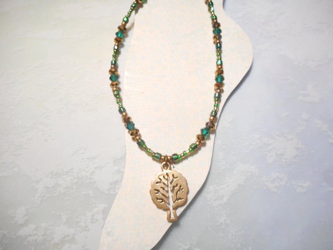 Gorgeous Gold Charm Tree of Life Ankle Bracelet - Etsy