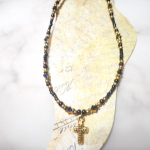 Beaitiful Gold Cross Ankle Bracelet