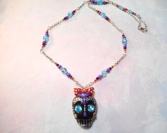 死者の日「ディア・デ・ムエルトス」ネックレス シュガースカル