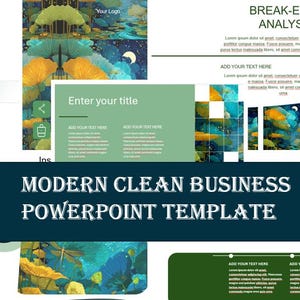 Modern Clean Business PowerPoint/PPT Template – Minimalist, Corporate, Editable Slides for Reports & Presentations