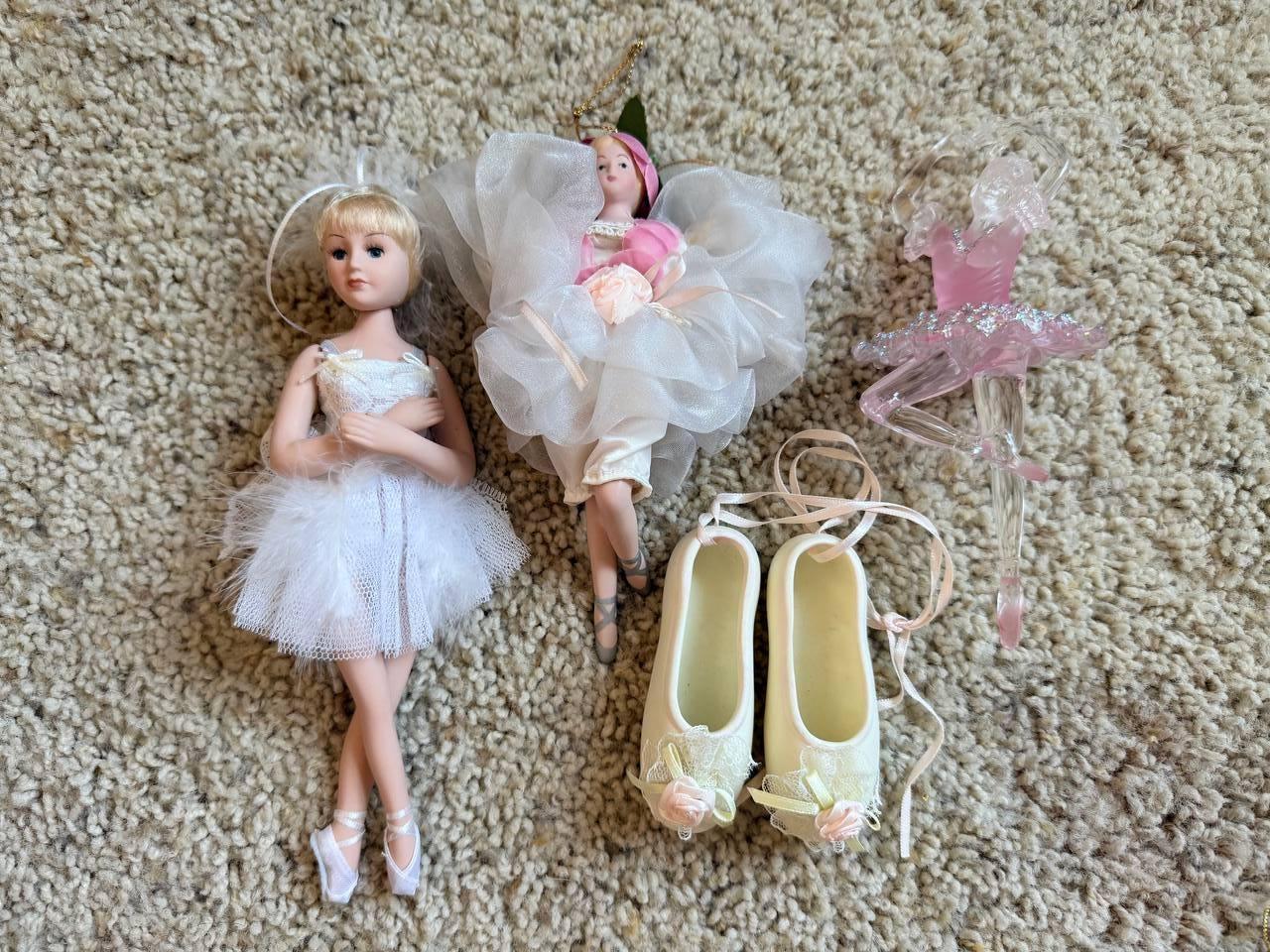Vintage Porcelain Ballerina Ornament - Etsy