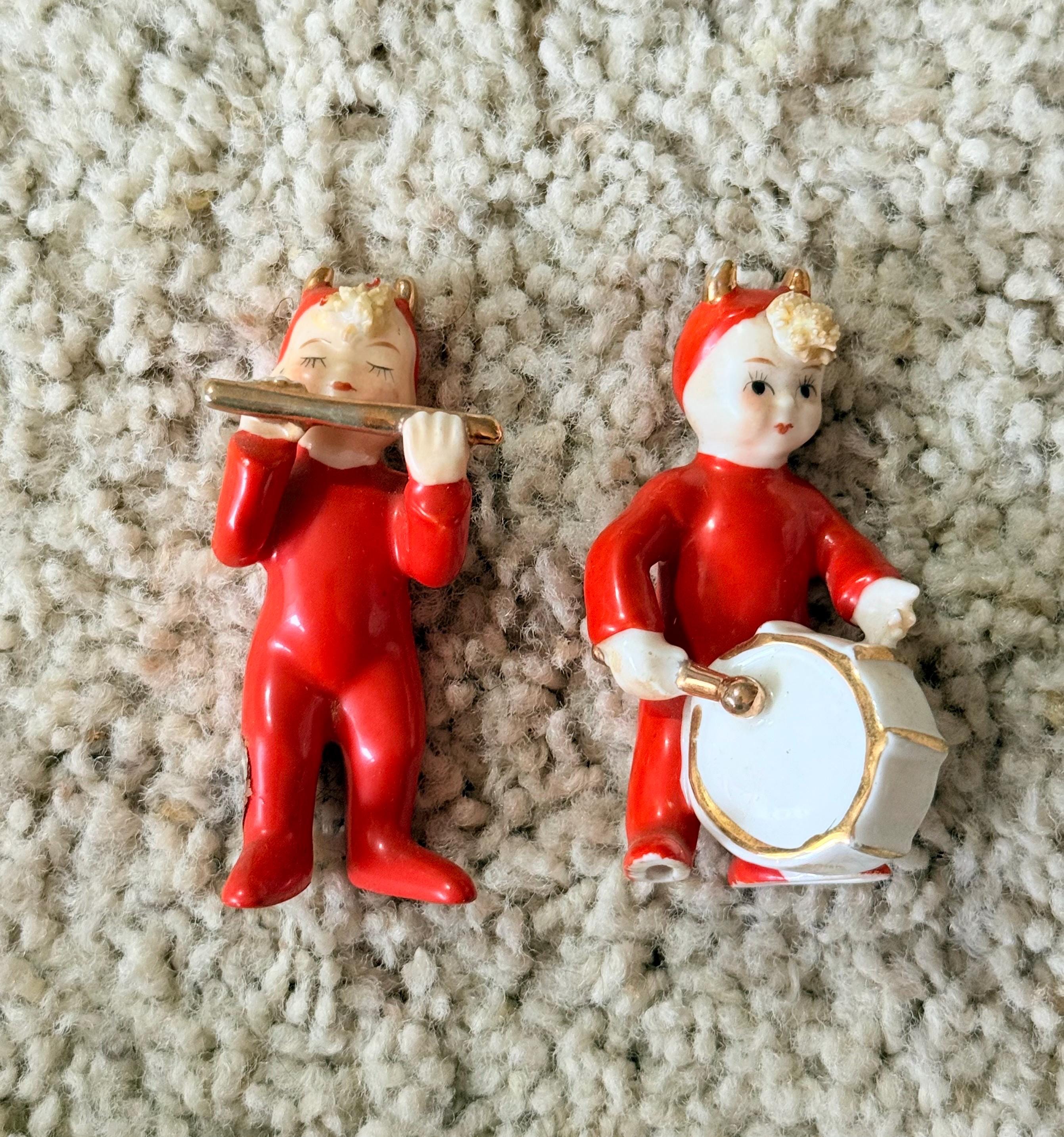 ビンテージ50s デビル　レッドデビル　KREIS 悪魔　ミッドセンチュリー Porcelain Red Devil - Etsy