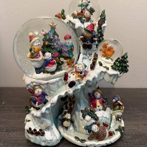 クリスマス スノードーム KIRKLAND Kirkland Snow Globe Revolving - Etsy