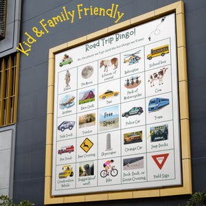 Road Trip Bingo for Kids and Families