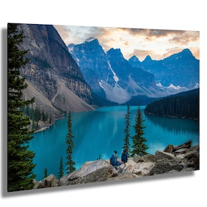 Moraine Lake Print: Banff National Park, Turquoise Mountain Landscape, Canadian Rockies Wall Art