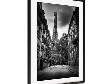 Print Eiffeltoren Parijs - muurkunst romantische straatfotografie