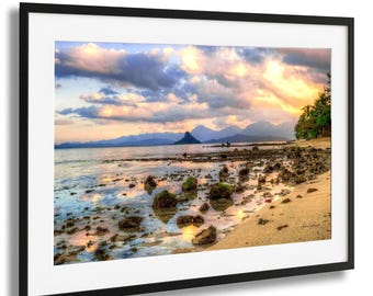 Oahu Sunset Beach Print: North Shore Hawaii Wall Art