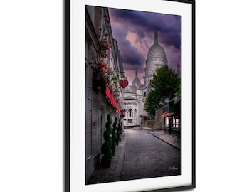 Montmartre Sunset Wall Art: Sacré-Cœur, Impresión fotográfica de París