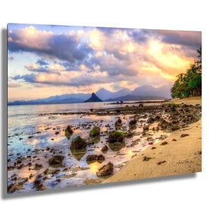 Oahu Hawaii Sunset Beach Print: North Shore Hawaii Tropical Photography