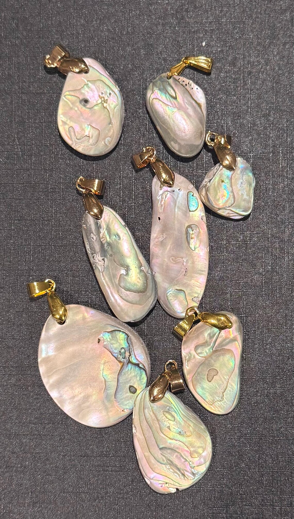 Ashlyn Chain Gold Necklace in Abalone Shell main image 1