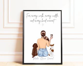 Personalised Dog Sitter Gifts, Thank You Present from the Dog, Custom Dog Sitter Appreciation Gift