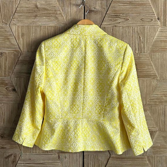 NWT Albert Nipon Women's Size 8 Yellow Floral Jac… - image 6