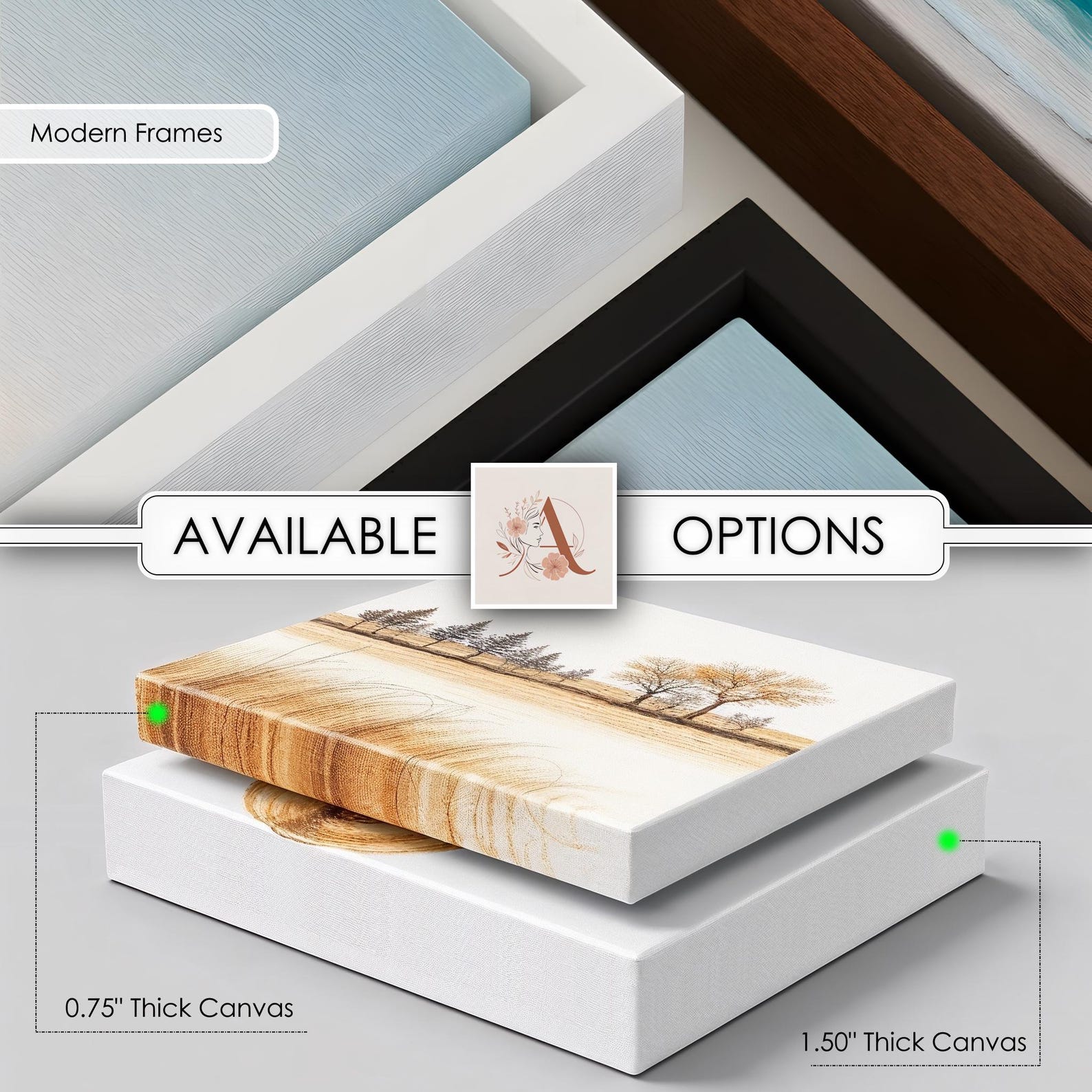 Golden Leaf Wall Art | Luxury Metallic Botanical Canvas | Modern 3D ...