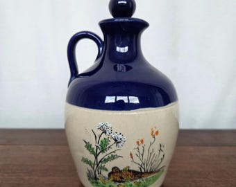 Vintage Buchan Finest Stoneware Pottery Thistle Creamer and Sugar