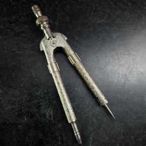 Antique Eagle Pencil Co Drafting Compass Divider Floral Engraved 5”