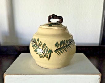 ヴィンテージスタジオ陶器 石器 蓋付き容器 - 署名入り - Etsy 日本