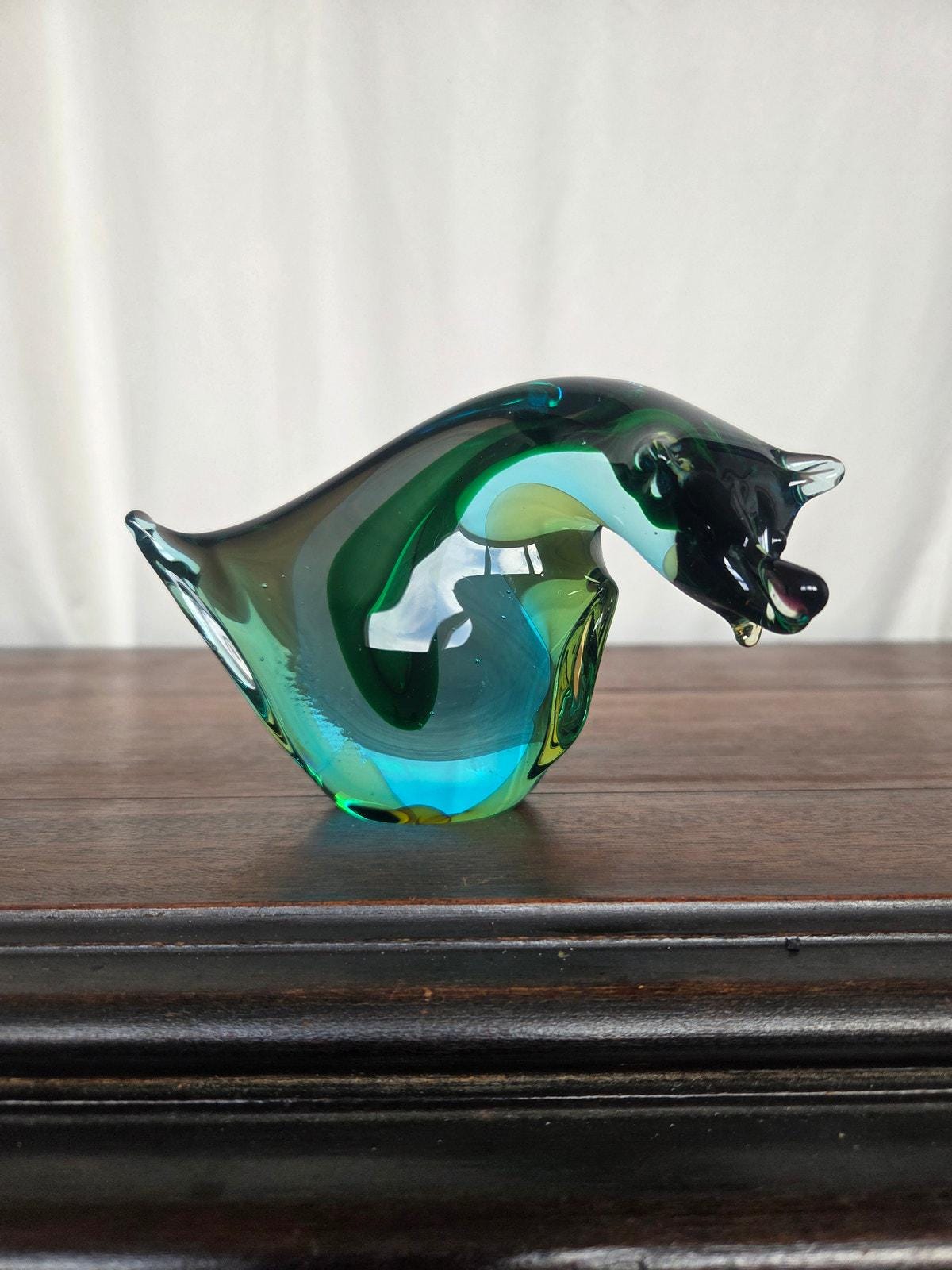「Seguso Murano」黒いガラス製　置物 Seguso murano glass - Etsy 日本