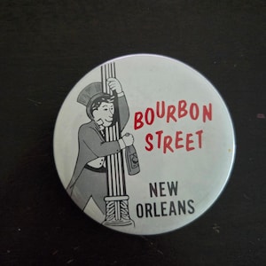 ヴィンテージワッペン Bourbon Street New Orleans Bourbon Street Pin - Etsy