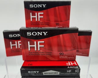 ビンテージ ソニー HF 60 カセットテープ - 6本入り 新品未開封 - Etsy