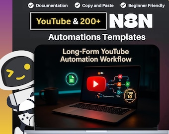 n8n Workflow AI Automation Bundle: 200+ Blueprints  Long YouTube Video Auto-Creator  VEO 3