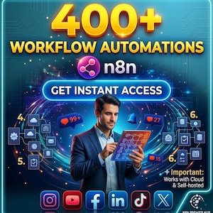 AI-Arbeitsablauf 400+n8n AI-Automatisierungsentwürfe für Geschäftswachstums-Produktivitätswerkzeug