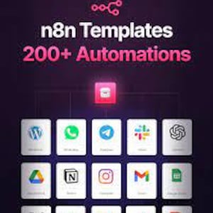 AI & n8n Workflow Bundle: 200+ Automation Templates (Digital Download)