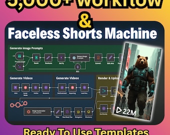 5000+ Automations n8n Workflow + Faceless Video Generator Ai Agents | Chatgpt